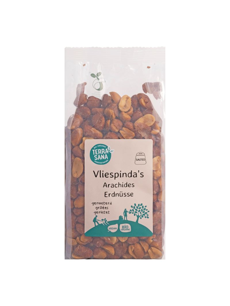 TerraSana Pinda vlies met zout geroosterd bio 250 Gram