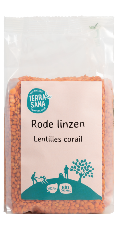 TerraSana Linzen rood bio 500 Gram