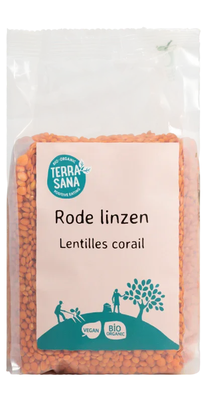 TerraSana Linzen rood bio 500 Gram