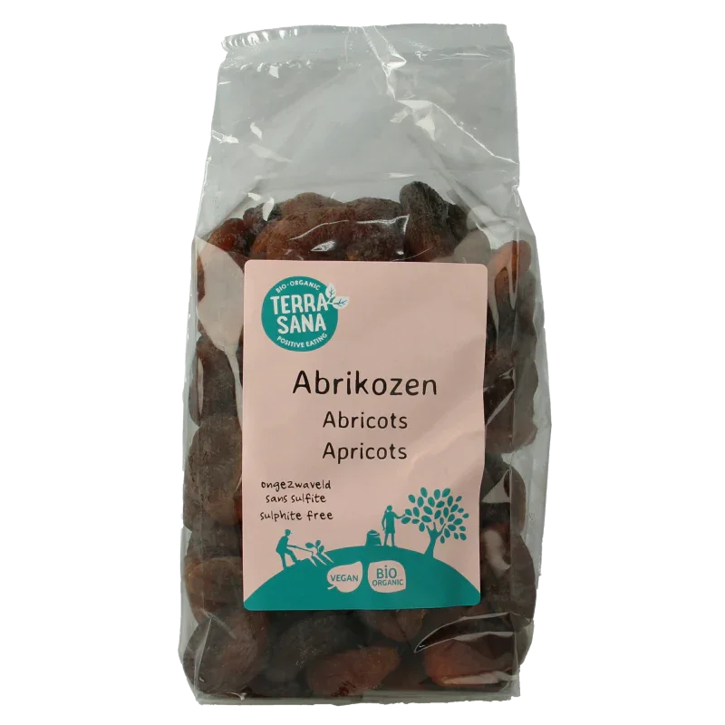 TerraSana RAW abrikozen ongezwaveld bio 1 Kilogram