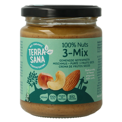 TerraSana 3 mix notenpasta zonder pinda bio 250.00 Gram