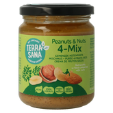 TerraSana 4 mix gemengde notenpasta zonder zout bio 250 Gram