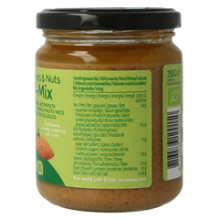 TerraSana 4 mix gemengde notenpasta zonder zout bio 250.00 Gram