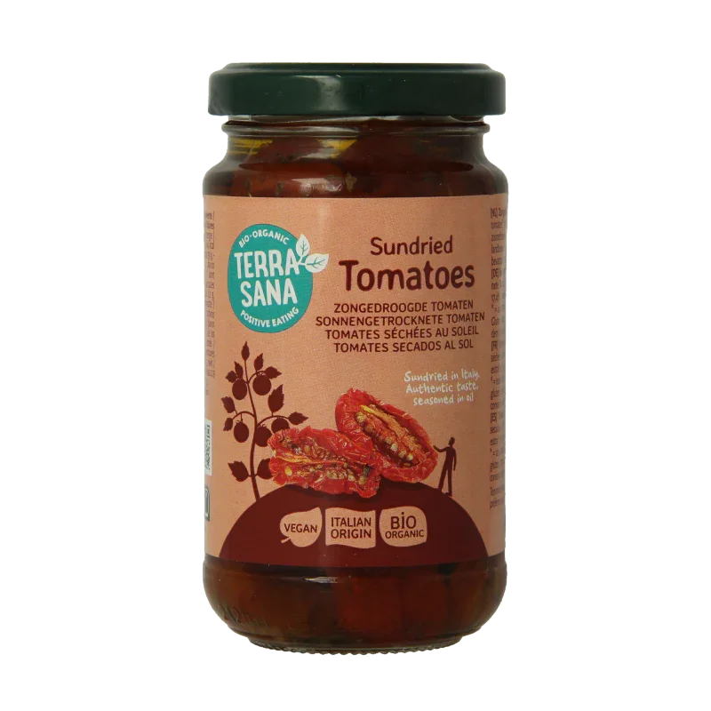 TerraSana Tomaten zongedroogd in olijfolie bio 180 Gram