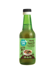 TerraSana Raw hennep olie koudgeperst in glas bio 250 Milliliter