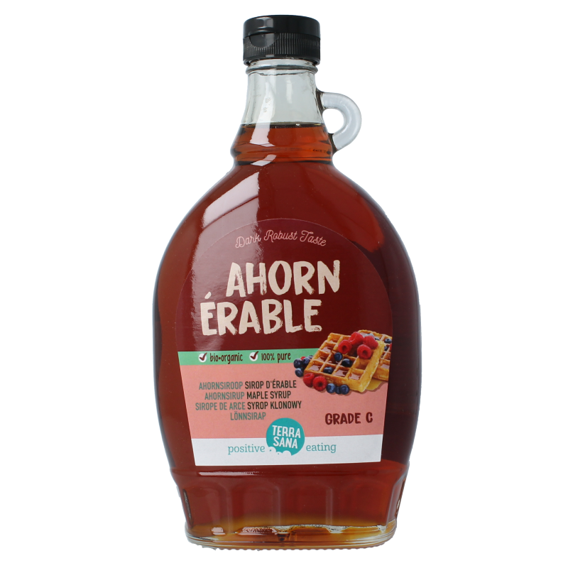 TerraSana Ahornsiroop graad C (glas) bio 500 Milliliter