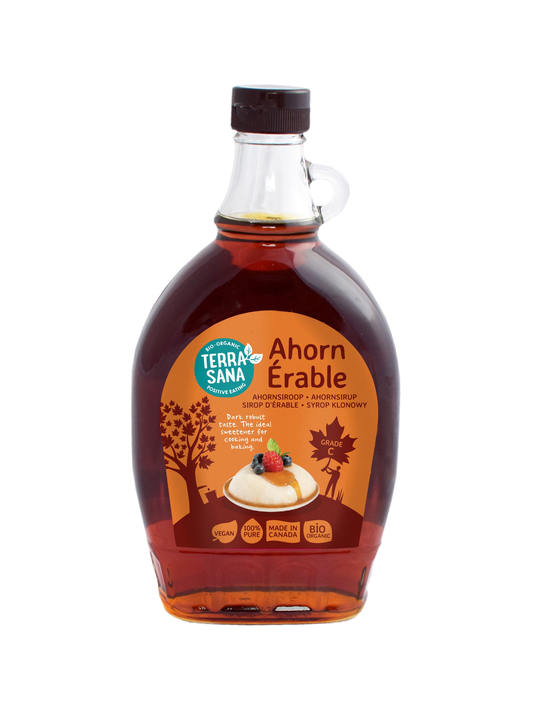 TerraSana Ahornsiroop graad C (glas) bio 500.00 Milliliter