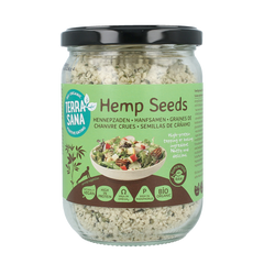 TerraSana RAW Hennepzaad gepeld in glas bio 275.00 Gram