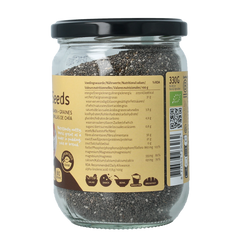 TerraSana Raw chia zaad in glas bio 330.00 Gram