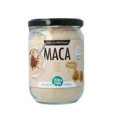 TerraSana Raw maca high energy poeder in glas bio 300 Gram