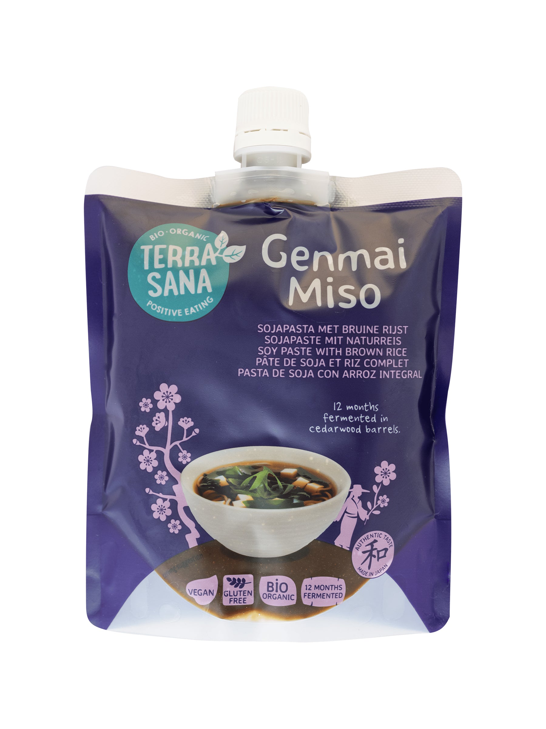TerraSana Genmai miso eko met schroefdop bio 345.00 Gram