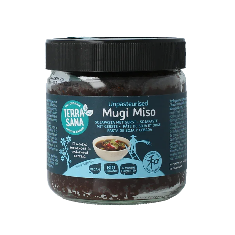 TerraSana Mugi miso ongepasteuriseerd glas bio 350 Gram