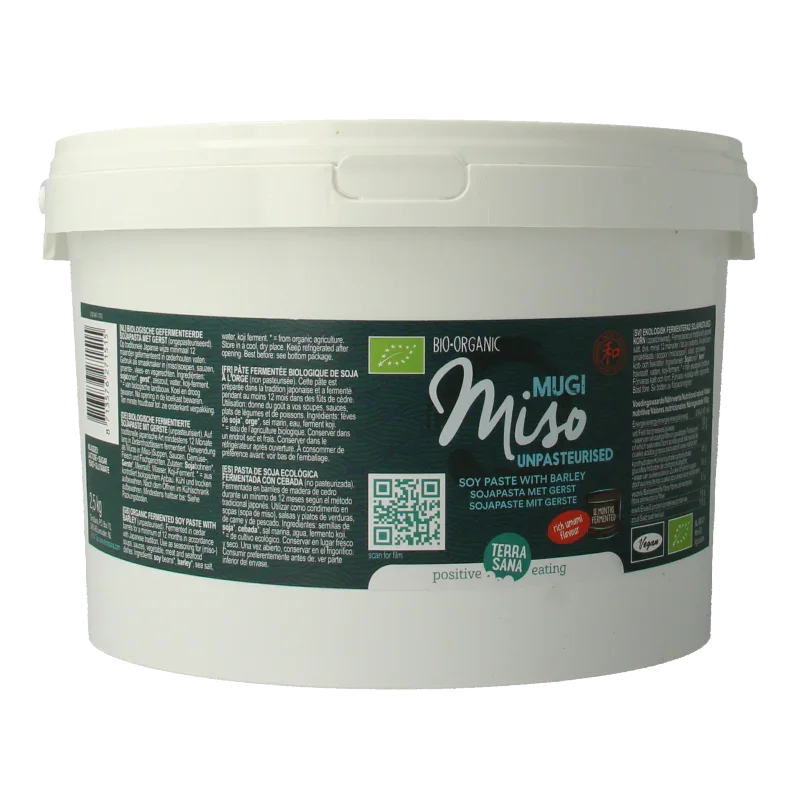 TerraSana Mugi miso gerst ongepateuriseerd bio 2500 Gram