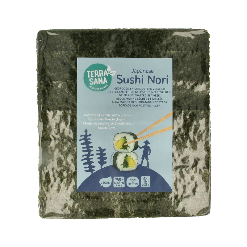 TerraSana Sushi nori geroosterd 50 stuks 125 Gram