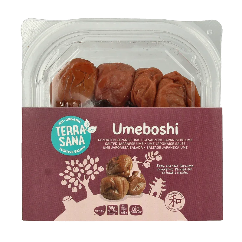 TerraSana Umeboshi gezoute japanse abrikozen bio 150 Gram