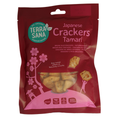 TerraSana Japanse bruine rijstcrackers eko 60.00 Gram