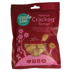 TerraSana Japanse bruine rijstcrackers eko 60 Gram