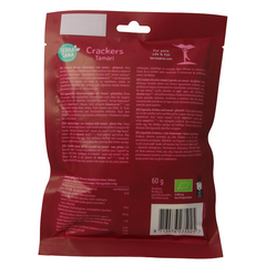 TerraSana Japanse bruine rijstcrackers eko 60.00 Gram