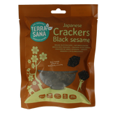 TerraSana Japanse bruine rijstcrackers zwarte sesam bio 60.00 Gram