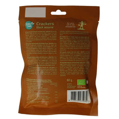 TerraSana Japanse bruine rijstcrackers zwarte sesam bio 60 Gram