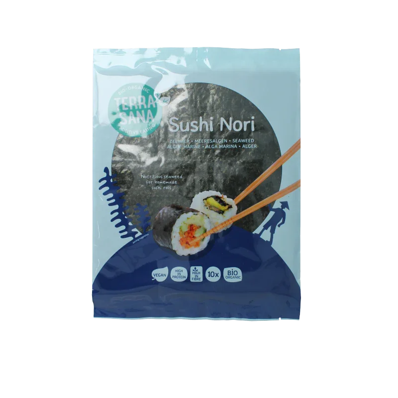 TerraSana Sushi nori geroosterd bio 25 Gram
