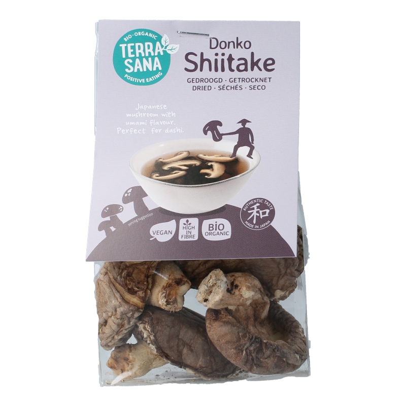 TerraSana Shiitake donko bio 25 Gram