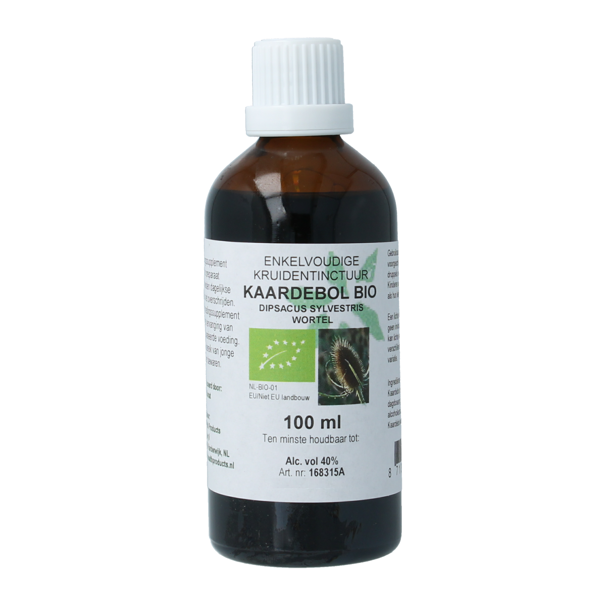 Cruydhof Kaardebol wortel tinctuur bio 100.00 Milliliter