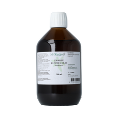 De Cruydhof Zwarte kummel olie koudgeperst 500.00 Milliliter