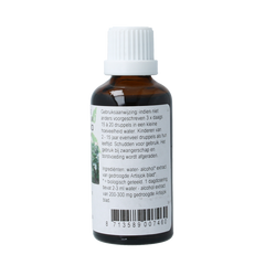 Cruydhof Cynara scolymus/artisjok tinctuur bio 50.00 Milliliter
