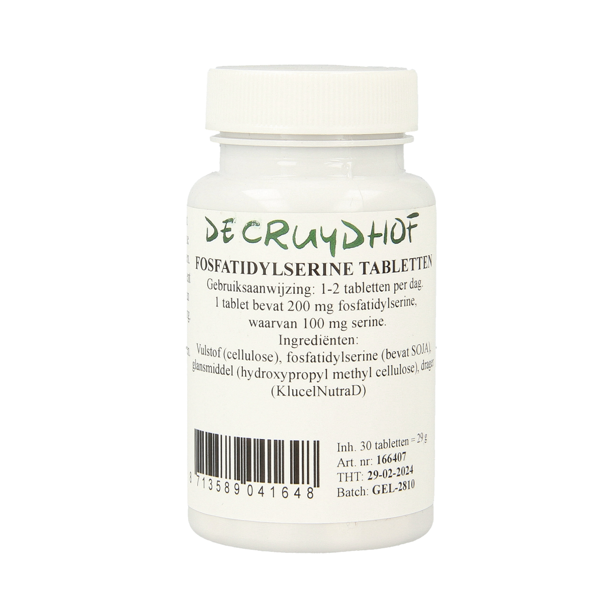 Cruydhof Fosfatidylserine 200mg 30.00 Tabletten