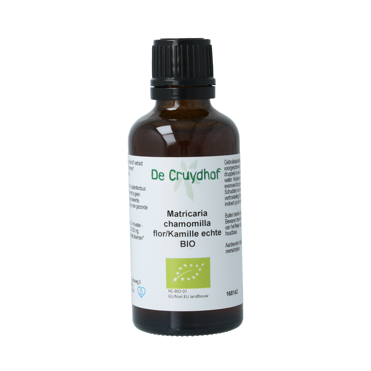 Cruydhof Matricaria chamomilla fl / kamille tinctuur bio 50.00 Milliliter
