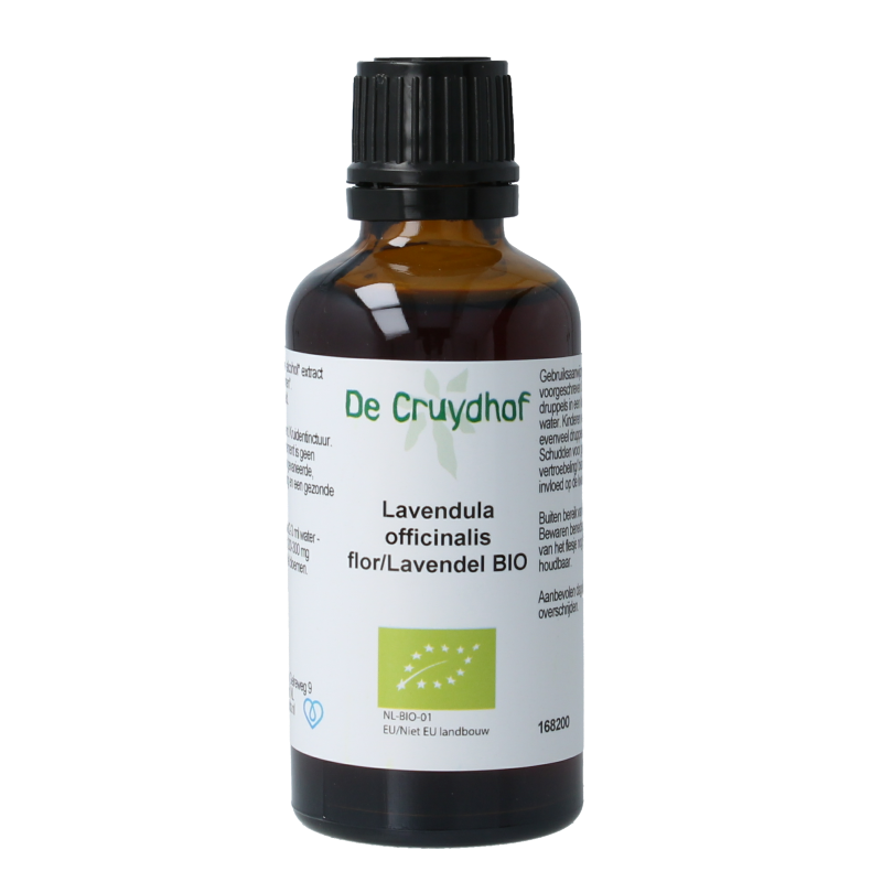 Cruydhof Lavandula officinalis flor tinctuur bio 50 Milliliter