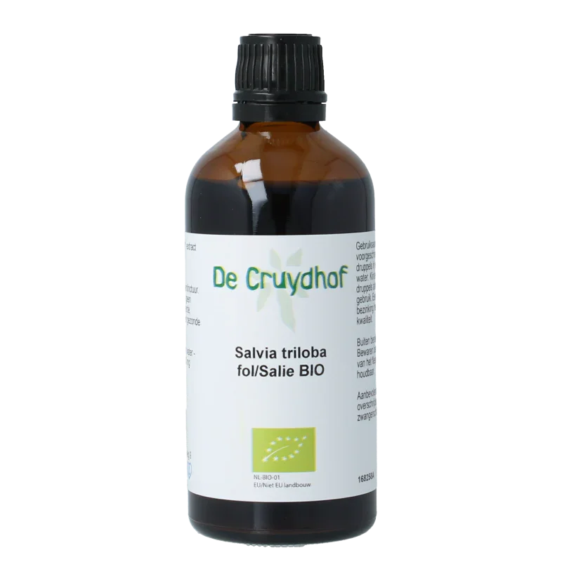 Cruydhof Salvia triloba fol / salie tinctuur bio 100 Milliliter