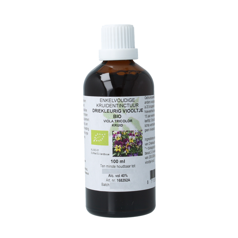 Cruydhof Viola tricolor herb / driekl viooltje tinctuur bio 100 Milliliter