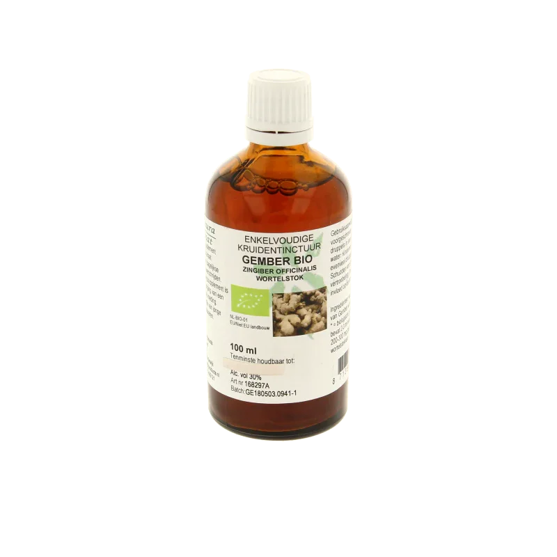 Cruydhof Zingiber officinalis rhiz/gember tinctuur bio 100 Milliliter
