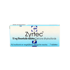 Zyrtec Cetirizine dihydrochloride 7 Tabletten