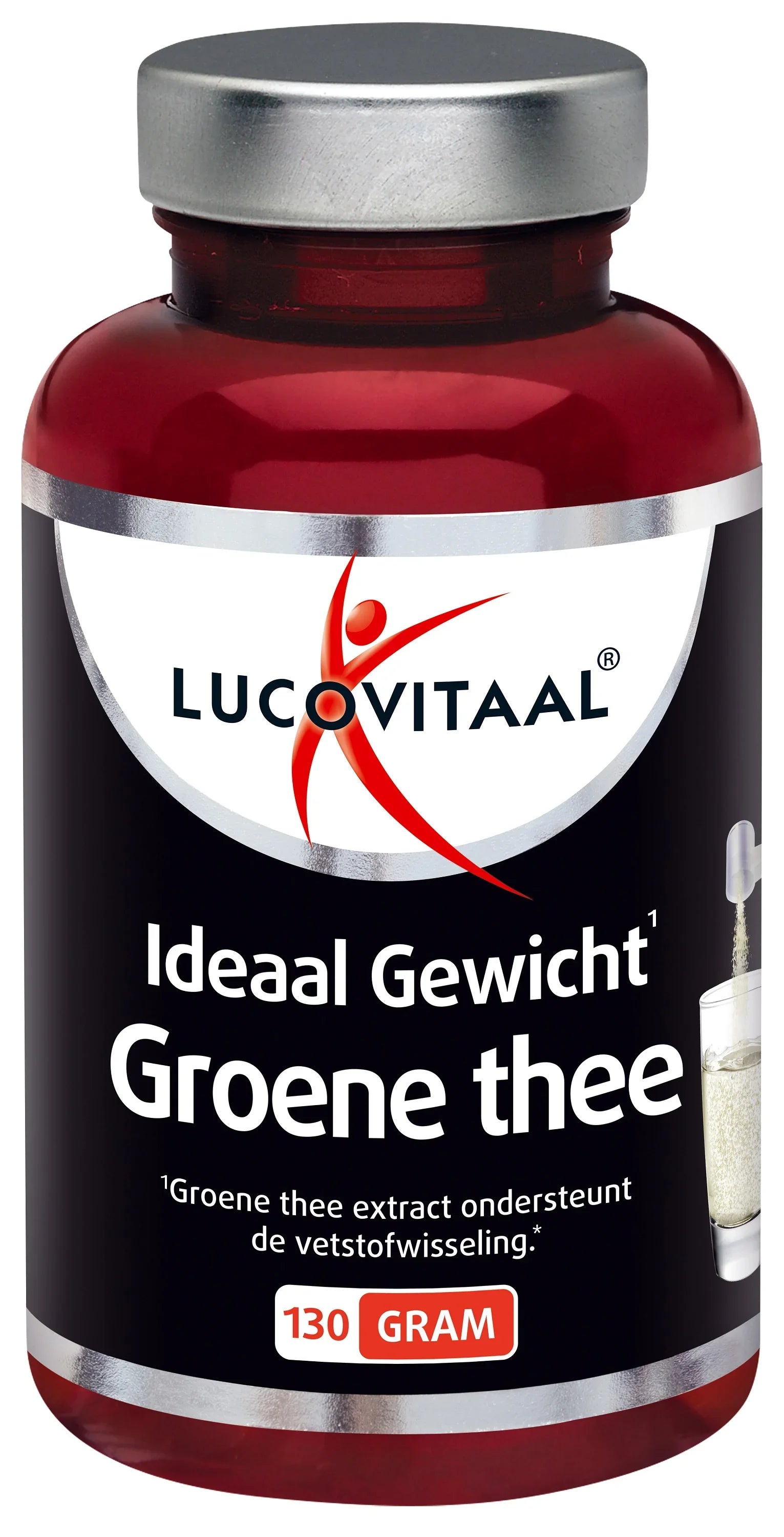 Lucovitaal Groene thee ideaal gewicht extract 130 Gram