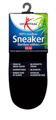 Lucovitaal Bamboe sneakersok zwart maat 43-46 1 Paar