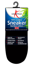 Lucovitaal Bamboe sneakersok zwart maat 43-46 1 Paar