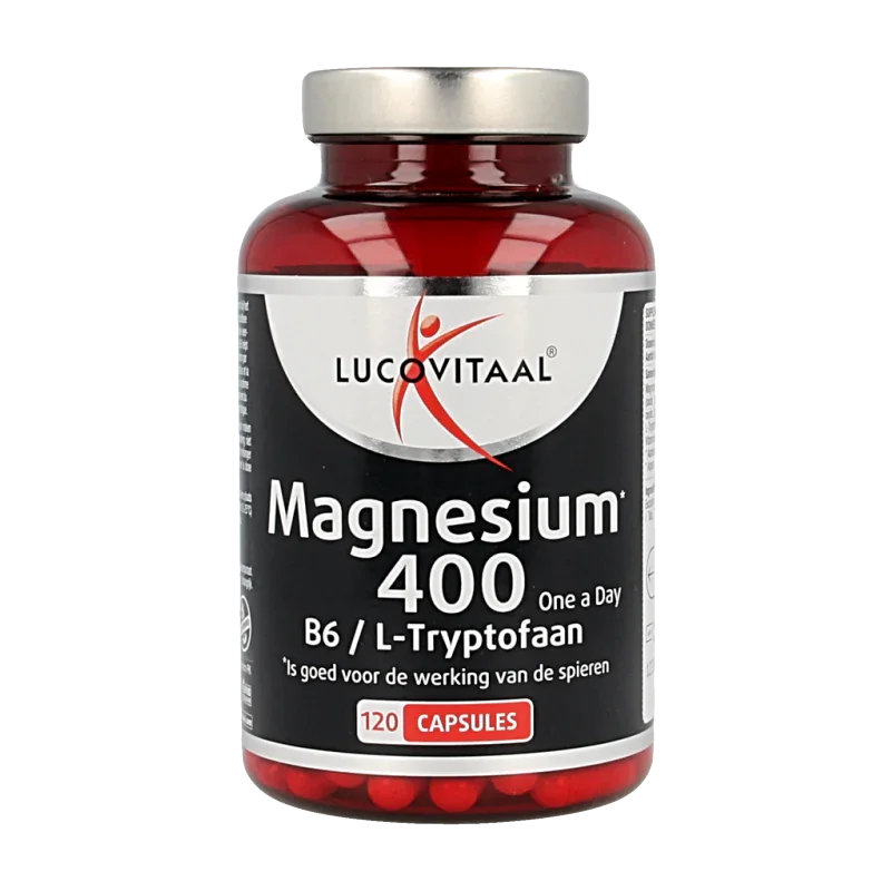 Lucovitaal Magnesium 400 met B6 en L-Tryptofaan 120 Capsules