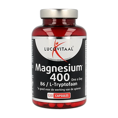 Lucovitaal Magnesium 400 met B6 en L-Tryptofaan 120 Capsules