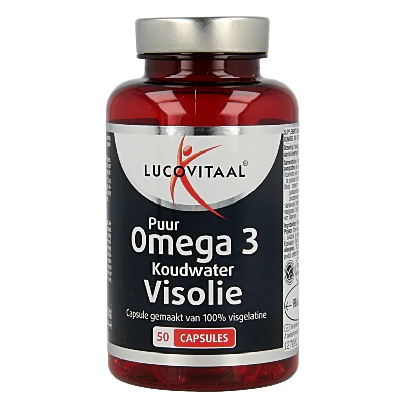 Lucovitaal Koudwater visolie puur omega 3 50 Capsules