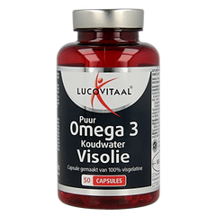 Lucovitaal Koudwater visolie puur omega 3 50 Capsules