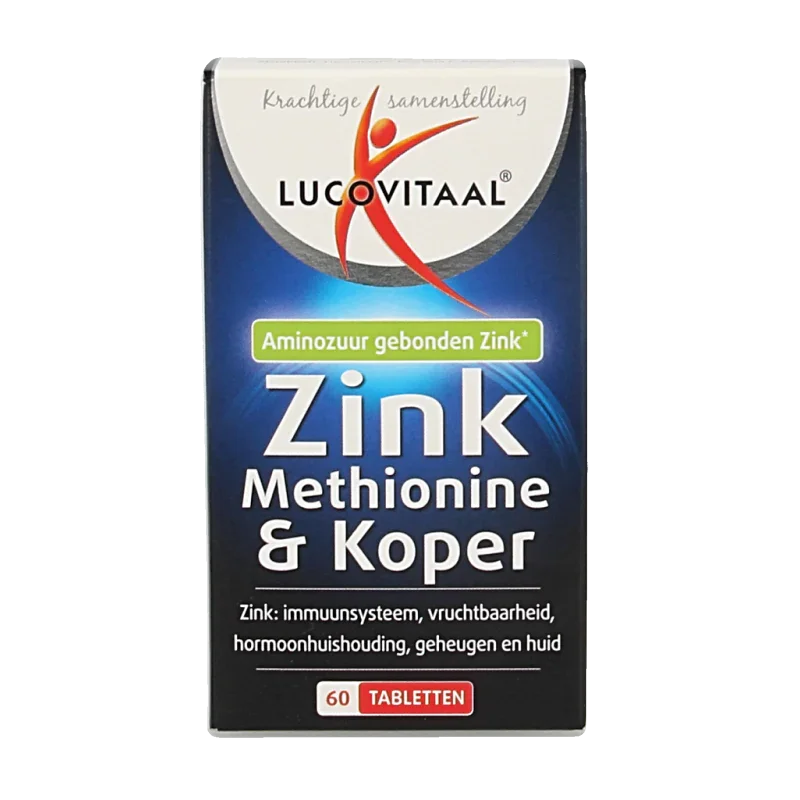 Lucovitaal Zink methionine & koper 60 Tabletten