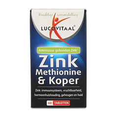 Lucovitaal Zink methionine & koper 60 Tabletten