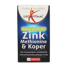 Lucovitaal Zink methionine & koper 60.00 Tabletten