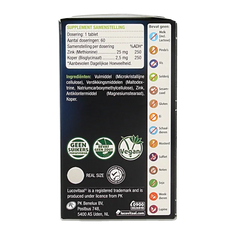 Lucovitaal Zink methionine & koper 60 Tabletten