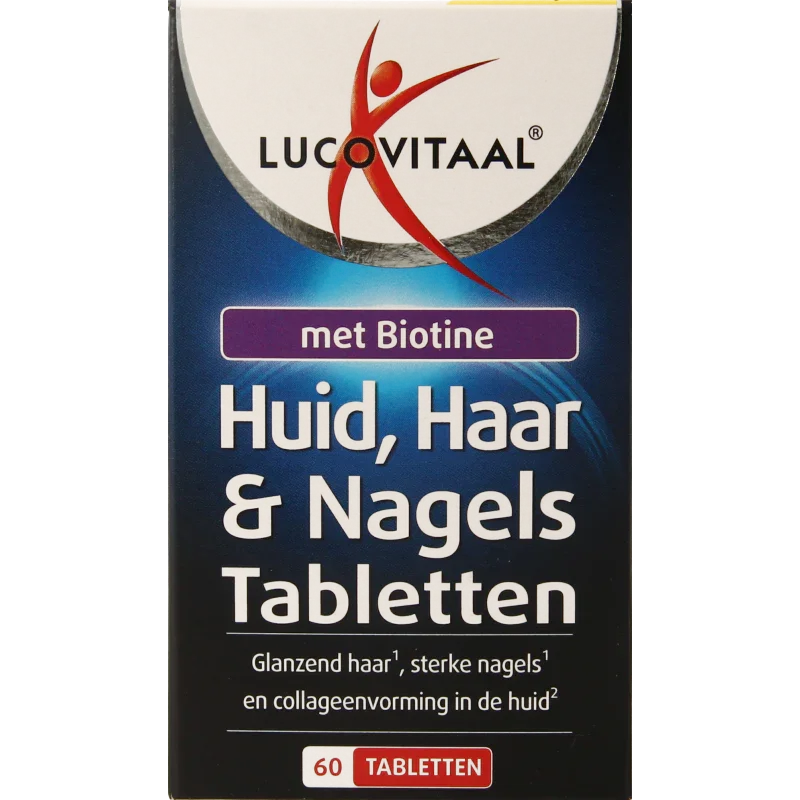 Lucovitaal Huid haar nagels met biotine 60 Tabletten