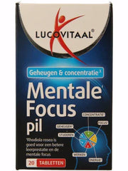 Lucovitaal Mentale focus pil 20 Tabletten