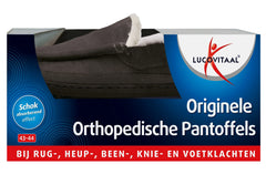 Lucovitaal Orthopedische pantoffels antraciet maat 43-44 1 Paar